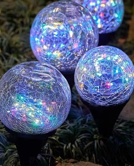 Crack Glass Ball Solar Light Stick