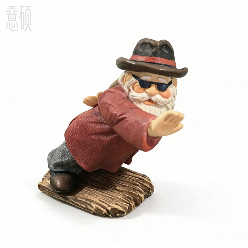 Hand-Painted Resin Funny Gnome Mini Figurines