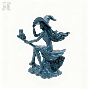 Resin Halloween Young Witch Figurine