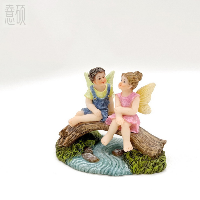 Hand-painted Resin Fairy Ornaments