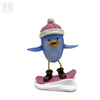 Resin Winter Sport Bird Figurine Decoration