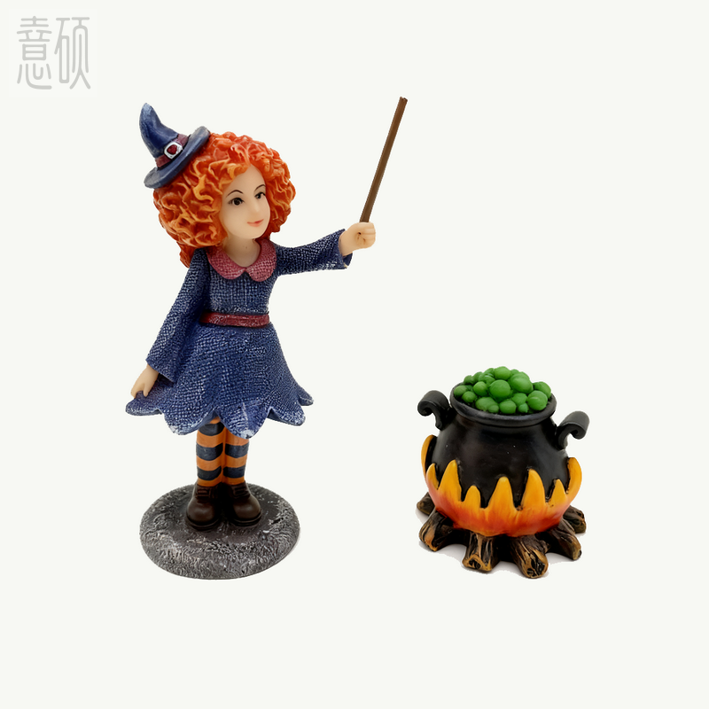 Resin Halloween Mini Figurine Set