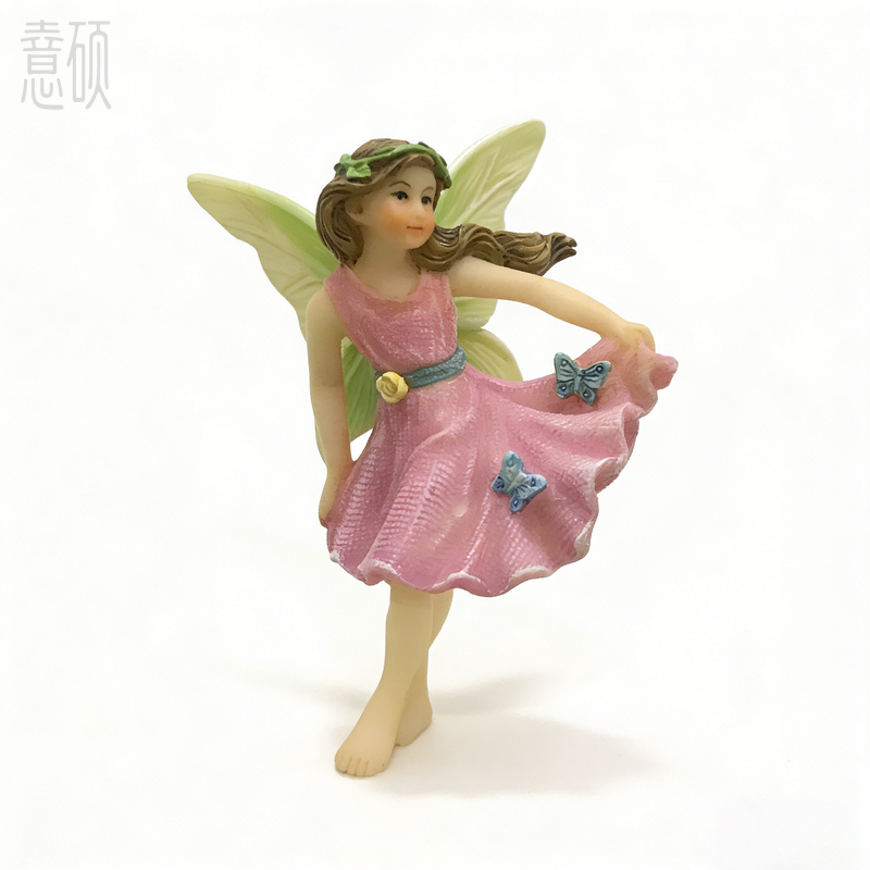 Small Fairy Figurine Hand Painted Polyresin Ornaments