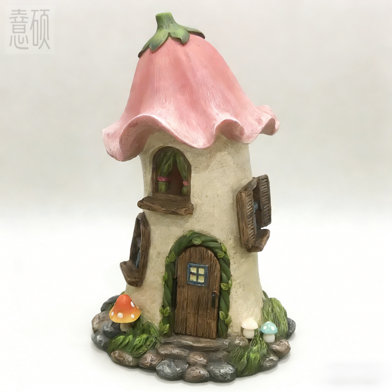 Resin Decorative Healing little Houses