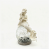Resin Mermaid Glass Ball Decorative Garden Light