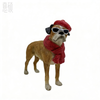 OEM ODM Resin Christmas Puppy Figurines Bulk Holiday Table Decoration Custom Gift Crafts