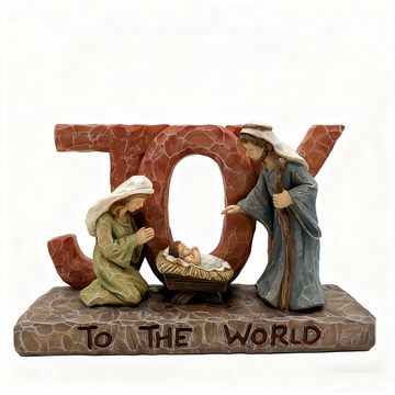 Resin Nativity Joy To The World Figurines Statue