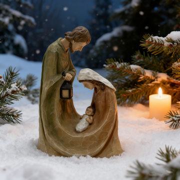 Resin Holy Family Nativity Figurines Sculpture