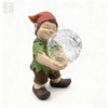 Resin Gnome Boy Blowing Bubble Garden Light