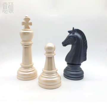 Resin Chess Pieces Sculpture