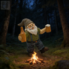 3.5-Inch Hand-Painted Resin Dwarf Gnome Figurines