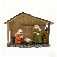Resin Nativity Mini Figurine Set
