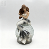 Resin Mermaid Glass Ball Decorative Garden Light