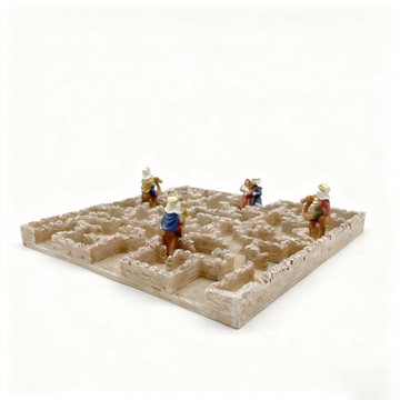 Nativity Maze Game Board Polyresin Set of 4