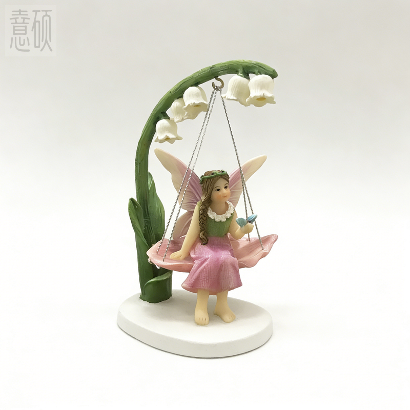 Small Fairy Figurine Hand Painted Polyresin Ornaments