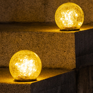 Crack Glass Ball Solar Light Stick