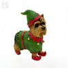 OEM ODM Resin Christmas Puppy Figurines Bulk Holiday Table Decoration Custom Gift Crafts