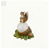 Resin Squirrel Acorn Garden Figurine Light