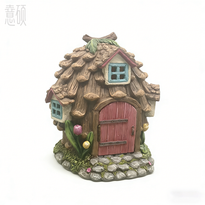 Resin Decorative Healing little Houses