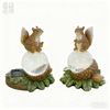 Resin Squirrel Acorn Garden Figurine Light
