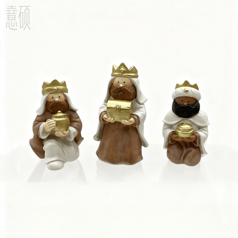 Resin Nativity Mini Figurine Set