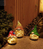 Garden Gnome Solar Bubble Light Statues