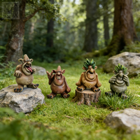 Whimsical Resin Garden Figurines