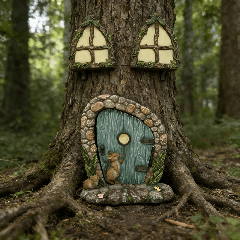 Original Resin Mini Fairy Door and Windows