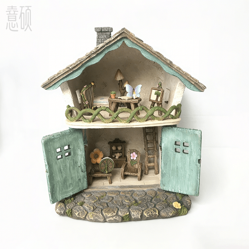 Polyresin Resin Garden Scene