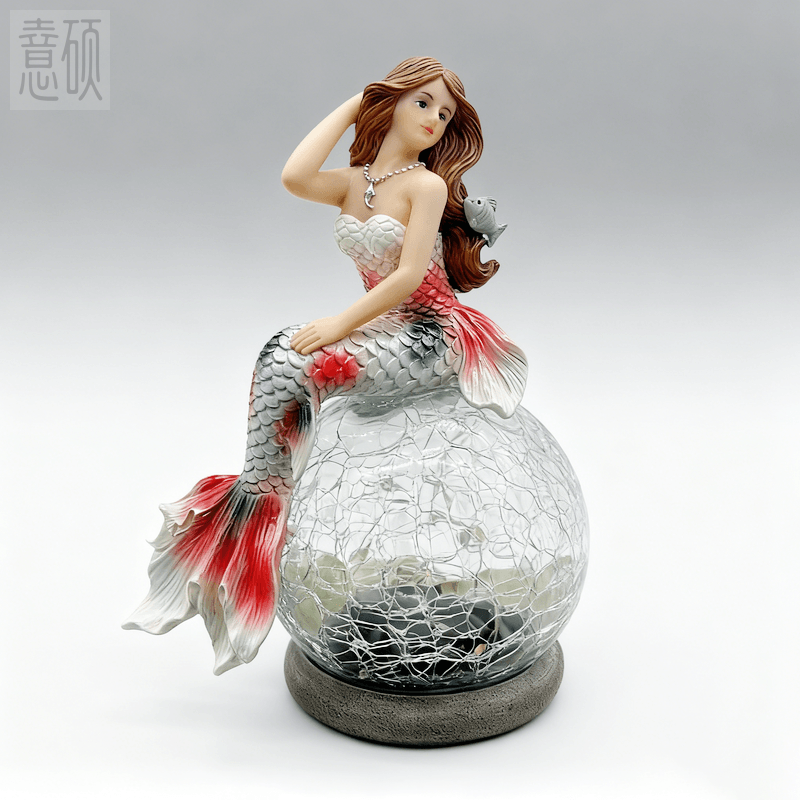 Original Design Mermaid Solar Orb Lamp
