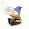 Resin Gnome Blowing Bubble Solar Garden Light