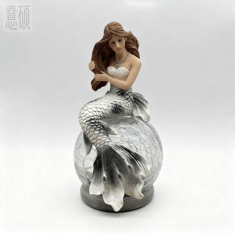 Original Design Mermaid Solar Orb Lamp