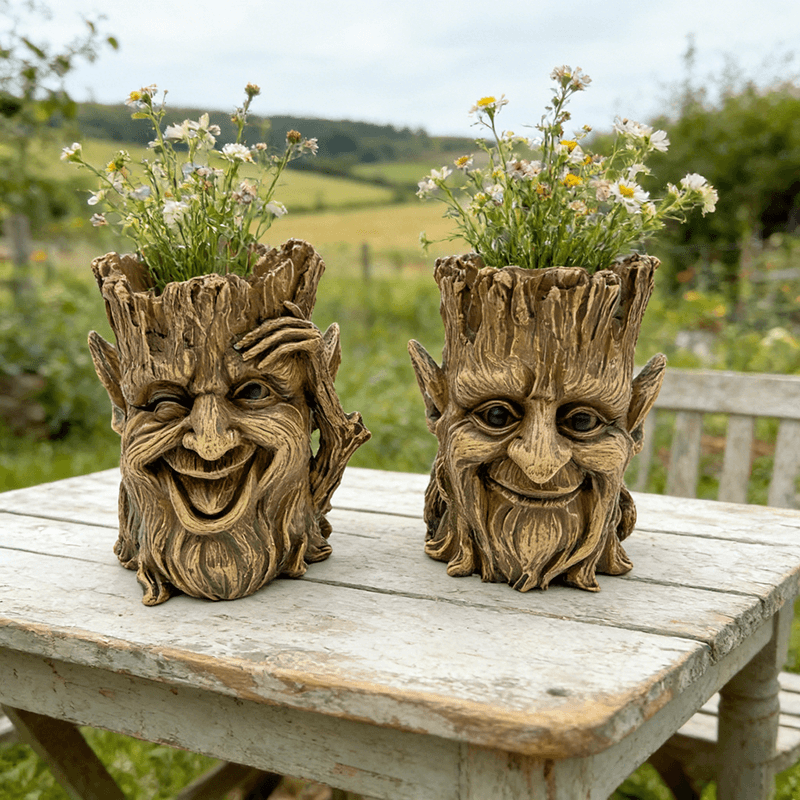 Whimsical Resin Garden Figurines