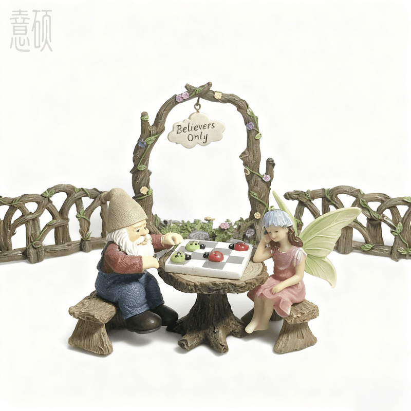 Polyresin Resin Garden Scene